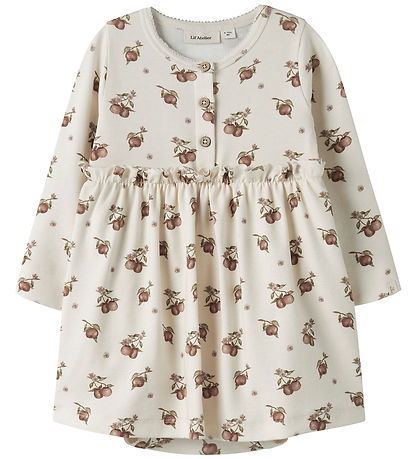 Lil Atelier Bodykjole l/æ - NbfGayo - Turtledove/Apple