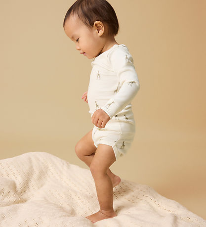 Lil Atelier Body l/æ - Rib - Nbngavo - Turtledove/Giraffe
