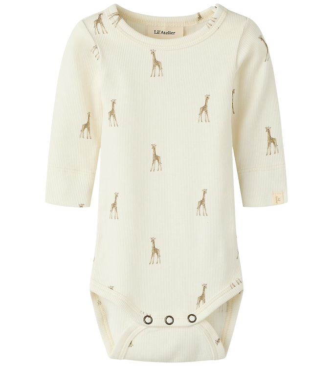 Lil Atelier Body l/æ - Rib - Nbngavo - Turtledove/Giraffe
