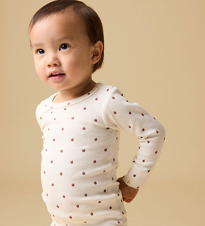 Lil Atelier Body l/æ - Rib - NbnGago - Turtledove/Apple