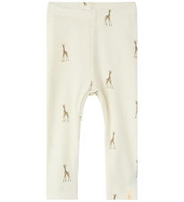 Lil Atelier Leggings - Slim - NbnGavo - Turtledove/Giraffe