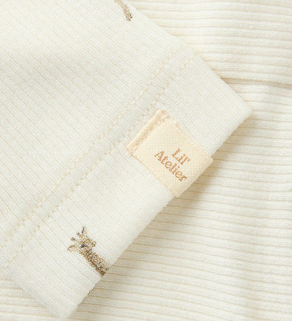 Lil Atelier Leggings - Slim - NbnGavo - Turtledove/Giraffe
