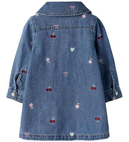 Name it Kjole - NmfEmily - Medium Blue Denim/EMB