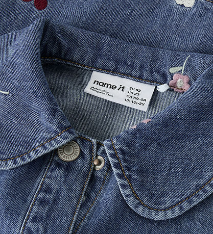 Name it Kjole - NmfEmily - Medium Blue Denim/EMB