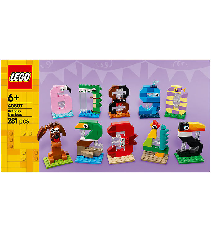 LEGO® - Fødselsdagstal 40807 - 281 Dele