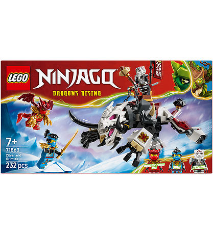 LEGO® Ninjago - Zilvar Og Dragebæstet Grimtak 71863 - 232 Dele