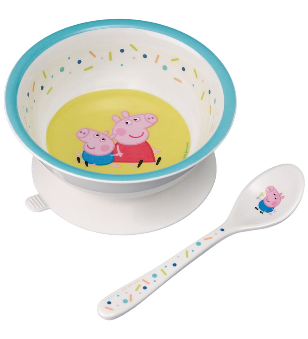 Petit Jour Paris Geschirr-Set - Melamin - 2 Teile - Peppa Wutz - Petit Jour Paris - One Size - Geschirr-Sets