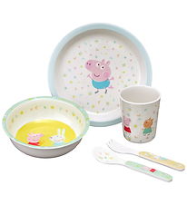 Petit Jour Paris Dinner Set - Melamine - 5 Parts - Peppa Pig