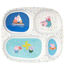Petit Jour Paris Plate - 4 Rooms - Melamine - Peppa Pig