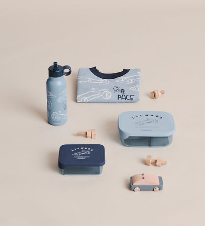 Liewood Snackbox - Ako - Race Car/Classic Navy