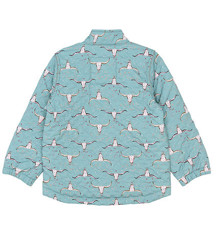 Mikk-Line Termojakke - AOP - Stone Blue