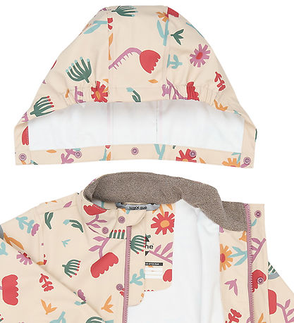 Mikk-Line Regntøj m/u Seler - PU - AOP - Retro Flower