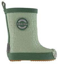 Mikk-Line Gummistøvler - Barfood - Wellies Dragon - Green Milieu