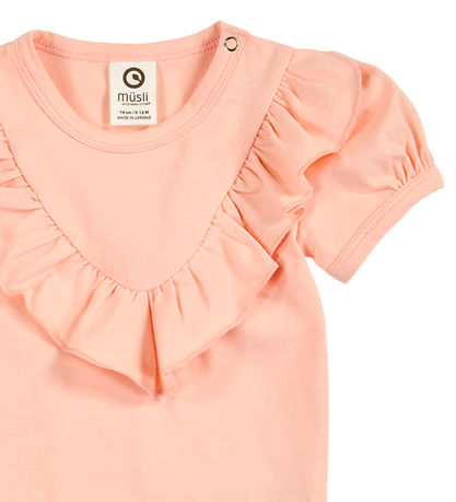 Müsli Body k/æ - Cozy Me Frill - Peach