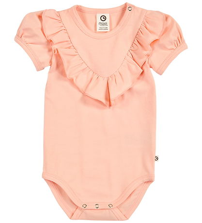 Müsli Body k/æ - Cozy Me Frill - Peach
