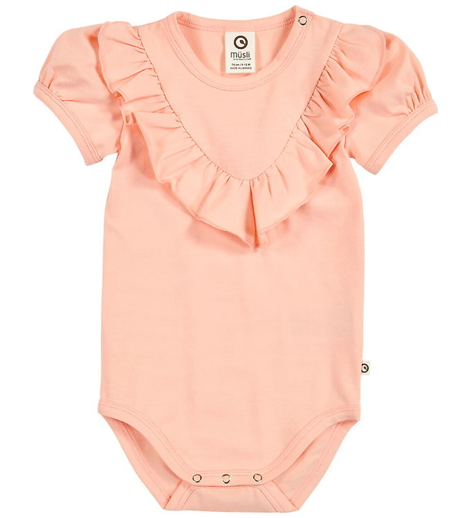 Müsli Body k/æ - Cozy Me Frill - Peach