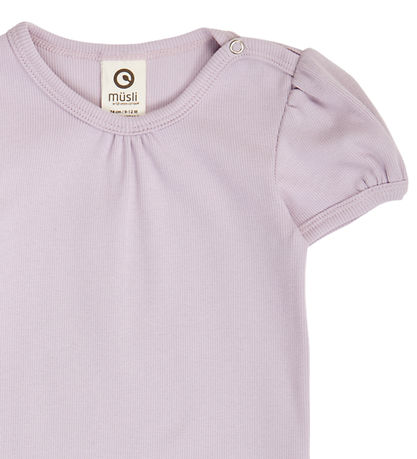 Müsli Body k/æ - Rib - Cozy Me Puff - Bloom