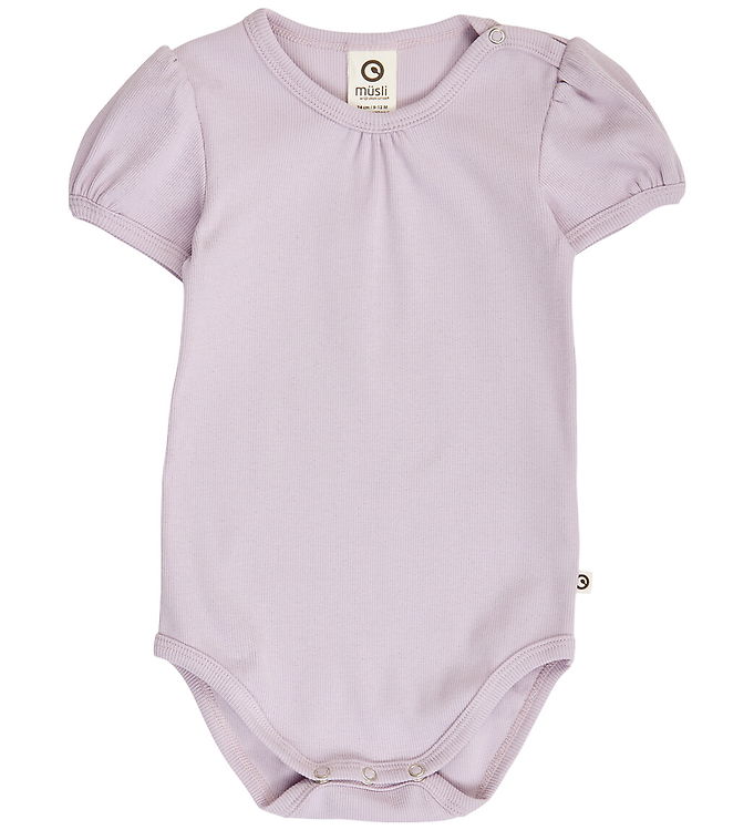 Müsli Body k/æ - Rib - Cozy Me Puff - Bloom