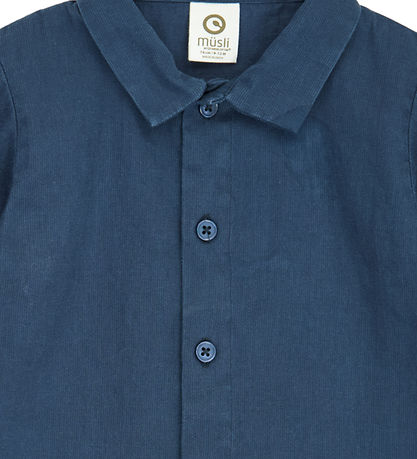Müsli Bluse - Twill - Navy