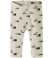 Name It Leggings - NbmKontor - Rib - Peyote Melange