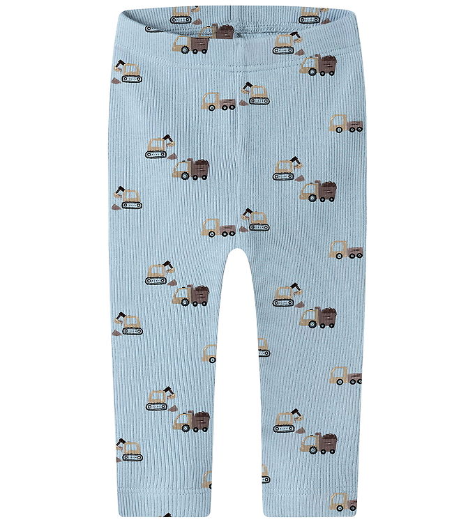 Name It Leggings - Rib - NbmKontor - Ashley Blue