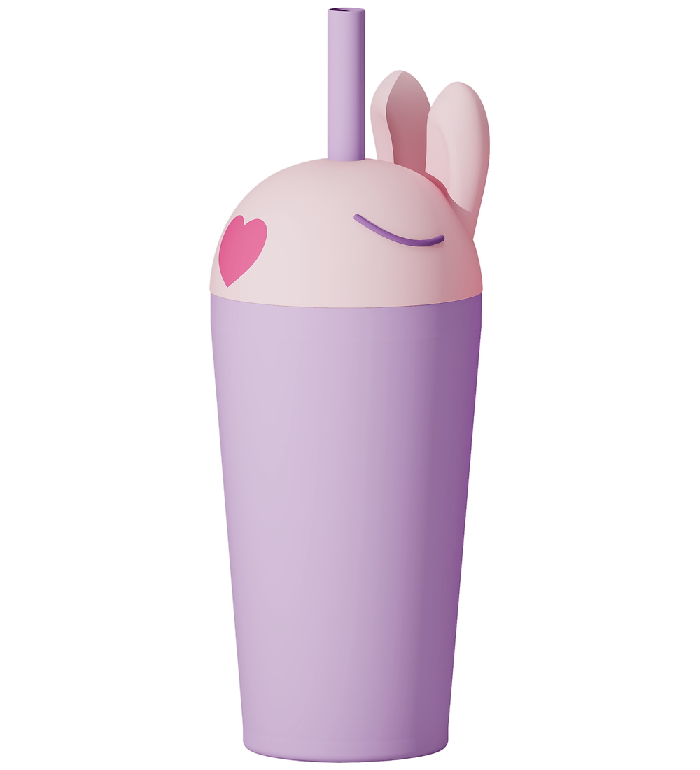 Asobu Thermosflasche m. Strohhalme - Beast - 720 ml - Bunny - Asobu - One Size - Thermosflaschen