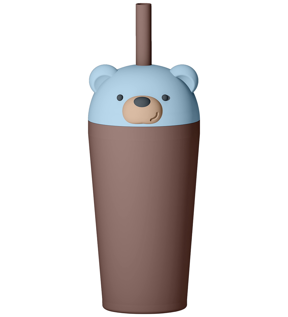 Asobu Thermosflasche m. Strohhalme - Beast - 720 ml - Bear - Asobu - One Size - Thermosflaschen