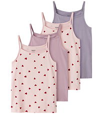 Name It Undertrøjer - NkfStrap - 4-pak - Ballerina/Heart/Keepsak