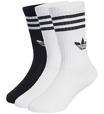 adidas Originals Strømper - 3-pak - Crew - White/Black