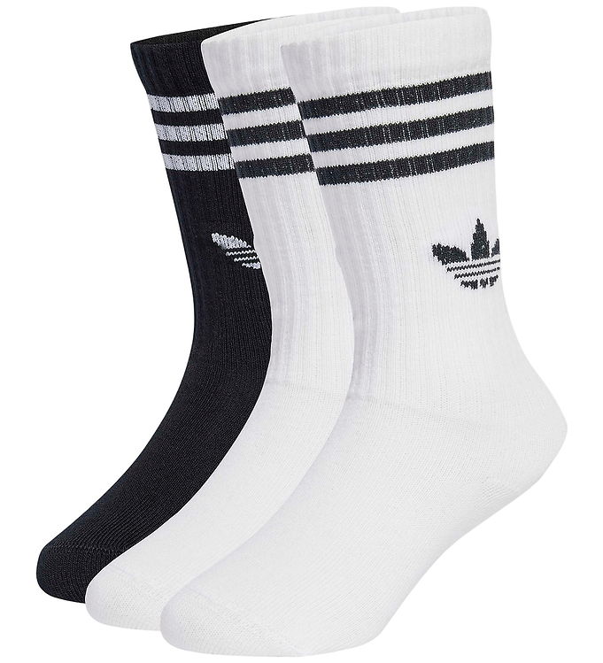 adidas Originals Strømper - 3-pak - Crew - Hvid/Sort