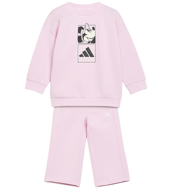 adidas Performance Sæt - Bluse/Bukser - Disney - Clear Pink/Off