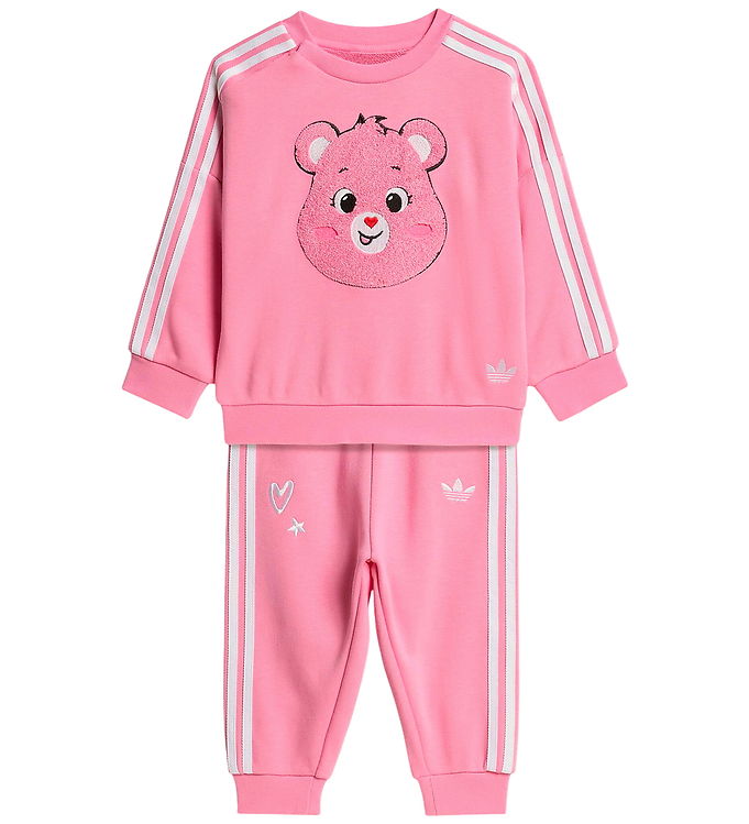 adidas Originals Sweatsæt - Loose Crew - Bliss Pink m. Care Bear