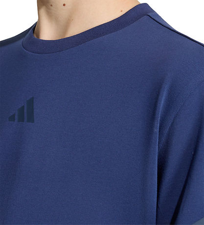 adidas performance Bluse -  J FI 2in1 LS T - Dkblue/Lgreyh/Nindi