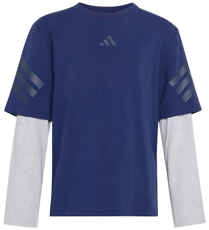 adidas performance Bluse - Future Icons - Dark Blue/Light Grey