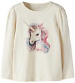 Name It Bluse - NmfKimia - Antique White/Lotus