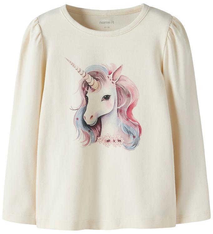 Name It NmfKimia - Bluse - Beige/Rosa - 92