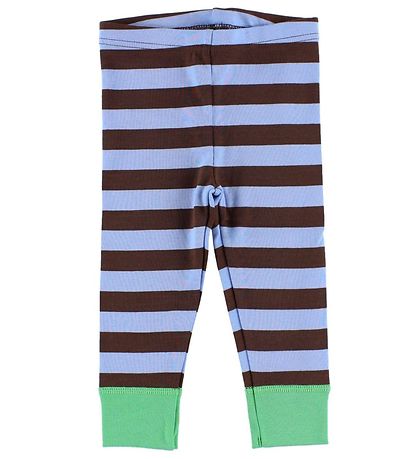 Katvig Leggingsit - Ruskea/Vaaleansininen raidallinen Katvig Leggingsit - Ruskea/Vaaleansininen raidallinen