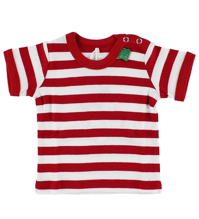 Freds World T-shirt - Rød/Hvidstribet