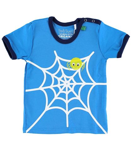 T-Shirt Freds World - Bleu Clair av. Araignée