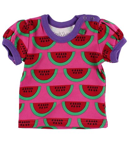 T-Shirt Freds World - Rose av. Pastèque
