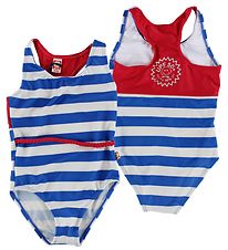 Katvig Classic Swimsuit - UV50+ - Blue/White Striped Katvig Classic Swimsuit - UV50+ - Blue/White Striped