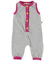Katvig Romper m. Voetjes - Grijs Gevlekt m. Roze Katvig Romper m. Voetjes - Grijs Gevlekt m. Roze