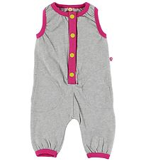 Katvig Jumpsuit - Grey Melange w. Pink Katvig Jumpsuit - Grey Melange w. Pink