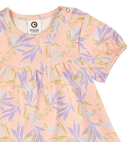 Müsli Sæt - Peony - T-shirt/Bukser - Peach/Bloom/Dream