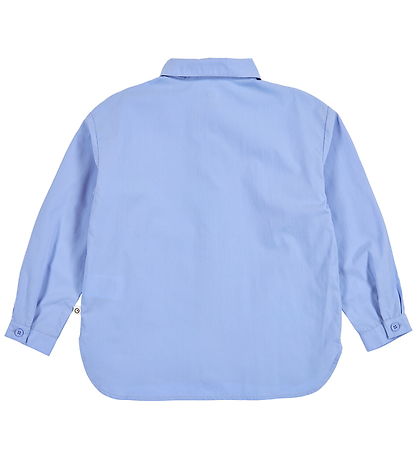 Müsli Skjorte - Poplin - Shell Blue