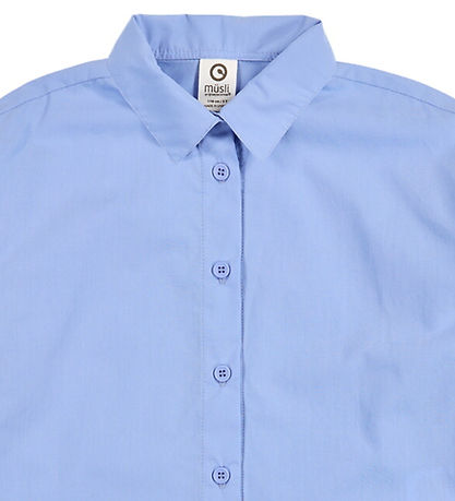 Müsli Skjorte - Poplin - Shell Blue