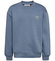 Hummel Sweatshirt - HmlJR Loose Crewneck Bee - Flint Stone