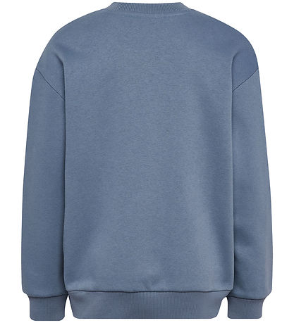Hummel Sweatshirt - HmlJR Loose Crewneck Bee - Flint Stone