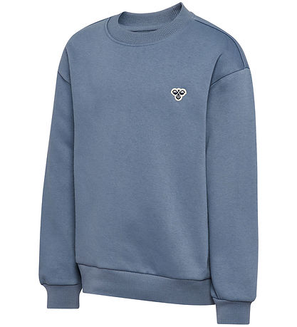 Hummel Sweatshirt - HmlJR Loose Crewneck Bee - Flint Stone