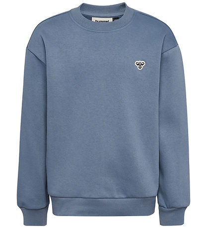 Hummel Sweatshirt - HmlJR Loose Crewneck Bee - Flint Stone